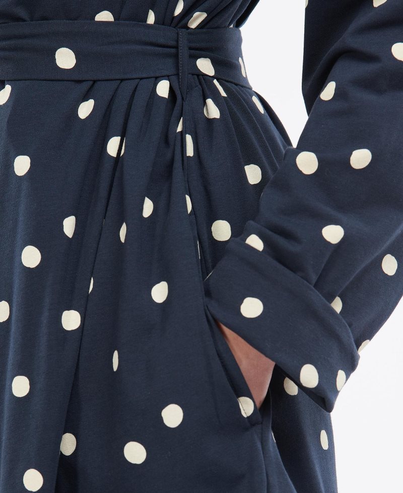 Barbour Dotty Robe Navy | MYQ201569