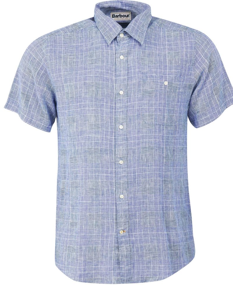 Barbour Drydock Tailored Shirt Blue | CZU431570