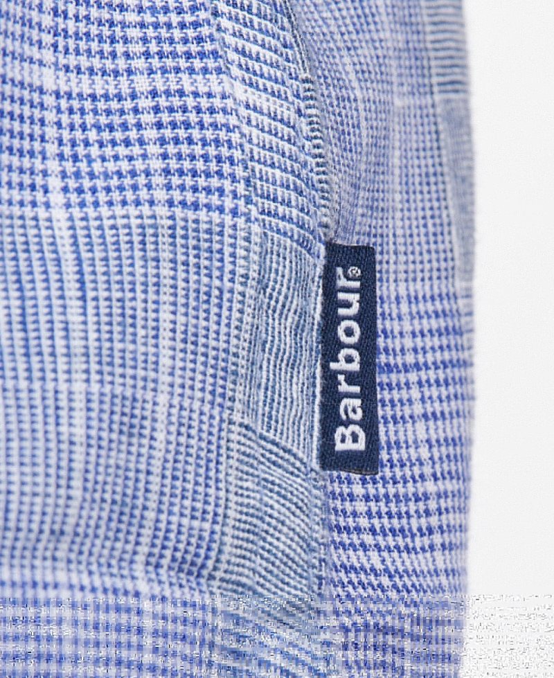 Barbour Drydock Tailored Shirt Blue | CZU431570