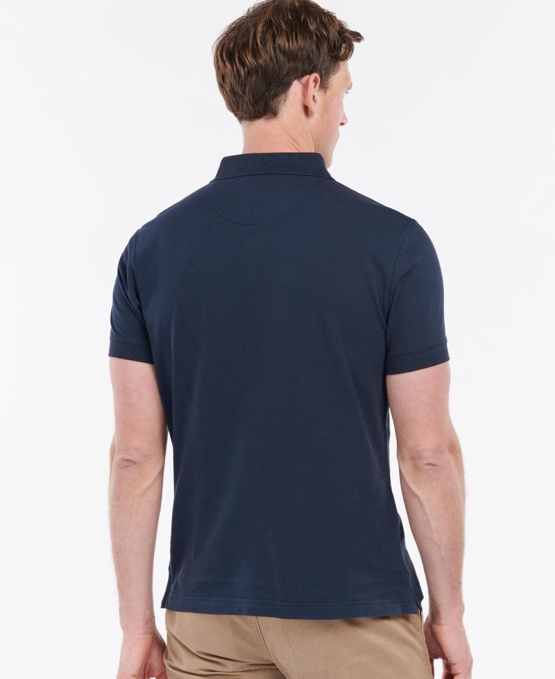 Barbour Dunbar Polo Shirt Navy | WVM462910