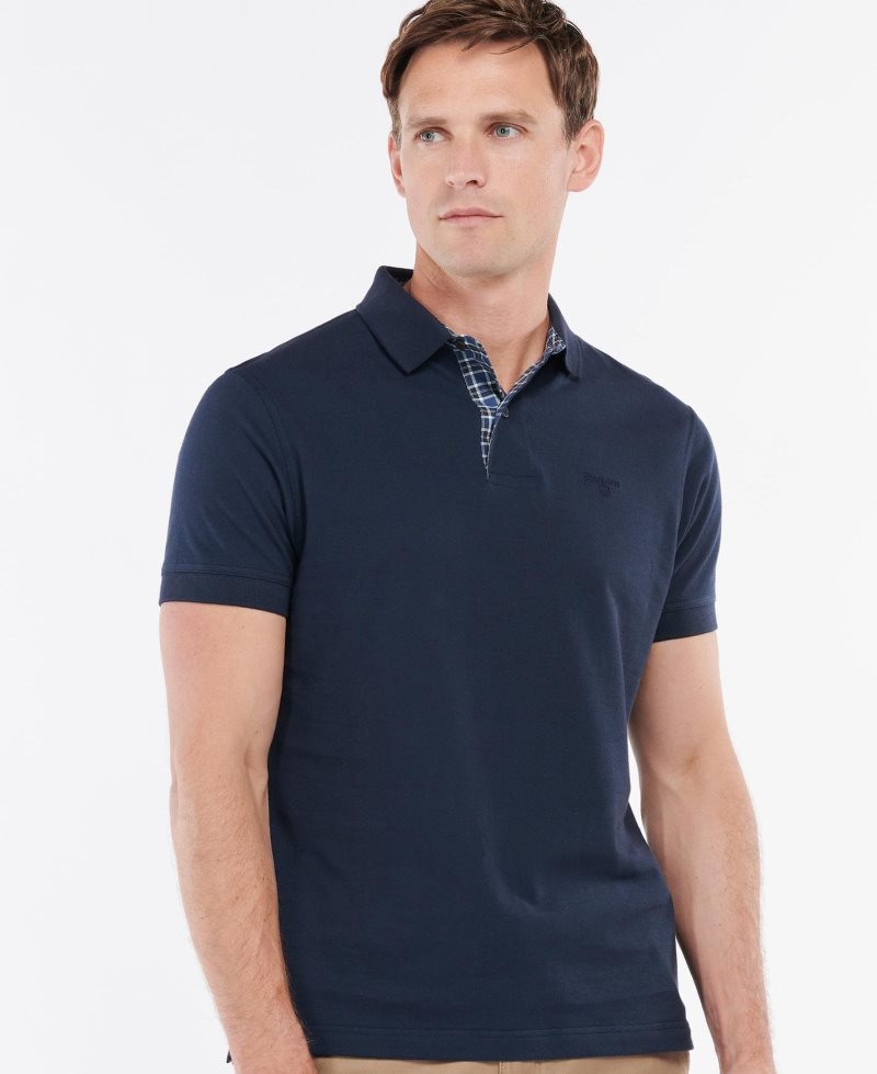 Barbour Dunbar Polo Shirt Navy | WVM462910