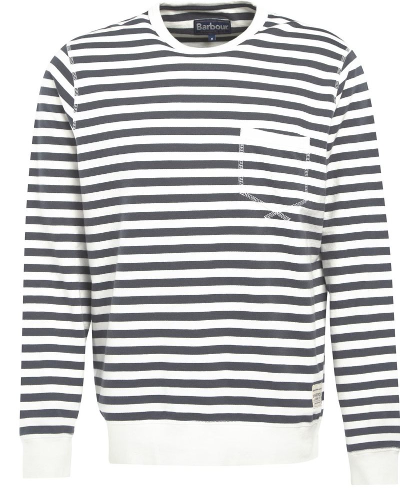 Barbour Durnage Crew Sweatshirt Charcoal | HZK398210