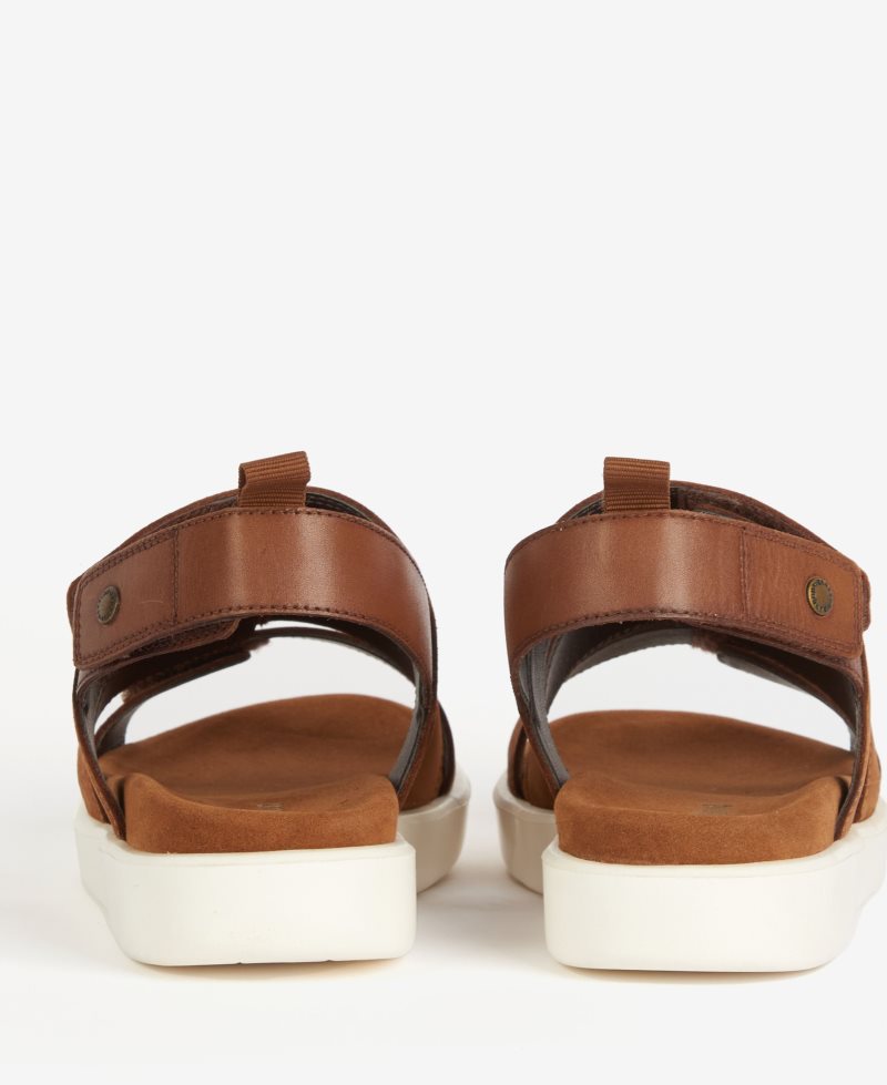 Barbour Elisa Sandals Cognac Nubuck | QPR180394