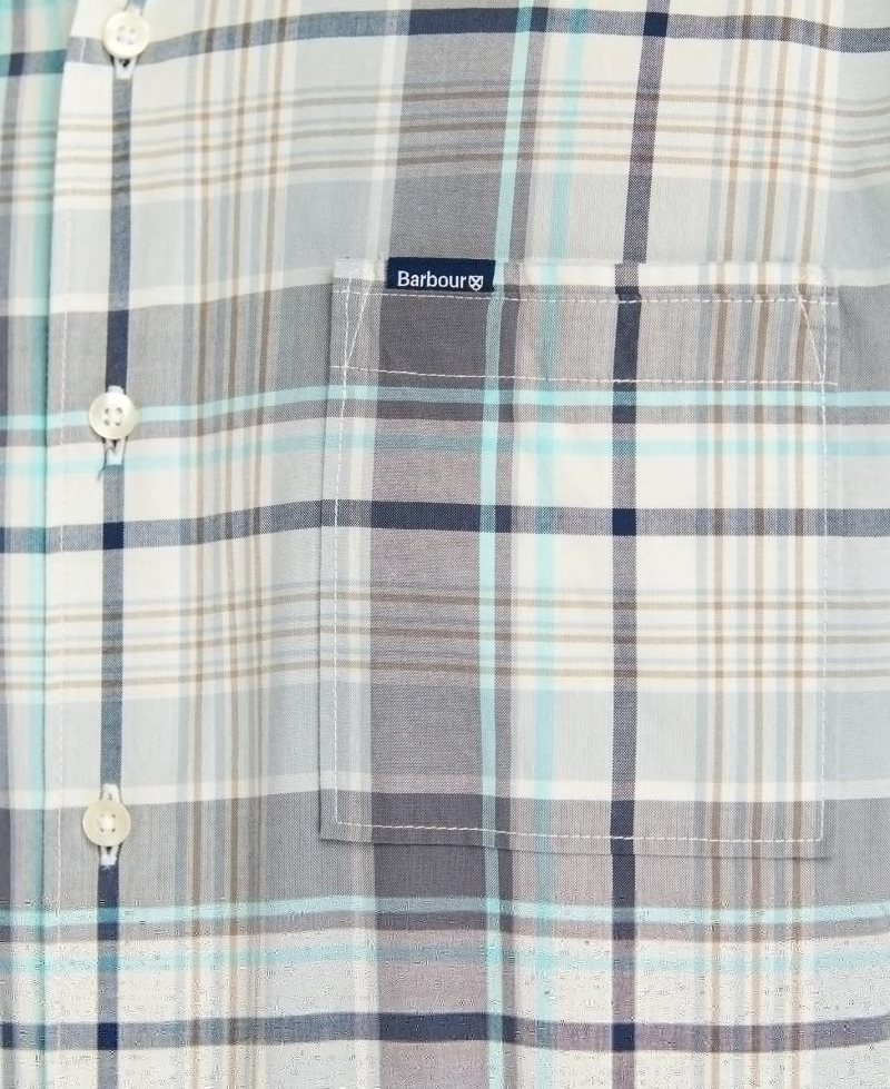 Barbour Embleton Summer Shirt Aqua | KIH350249