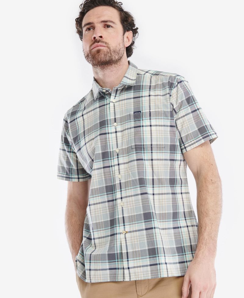 Barbour Embleton Summer Shirt Aqua | KIH350249