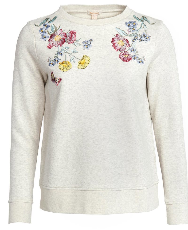 Barbour Esme Sweatshirt Cloud Marl | ANT523798