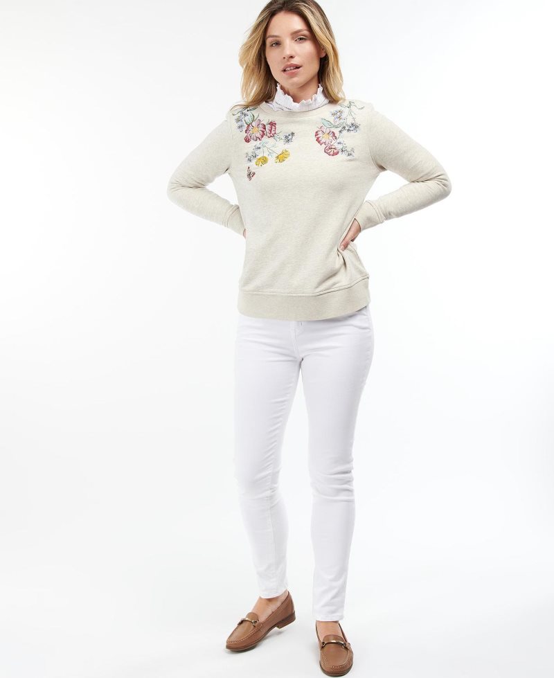 Barbour Esme Sweatshirt Cloud Marl | ANT523798