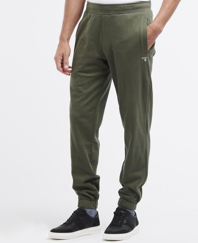 Barbour Essential Jersey Jogger Dark Olive | LQS748610