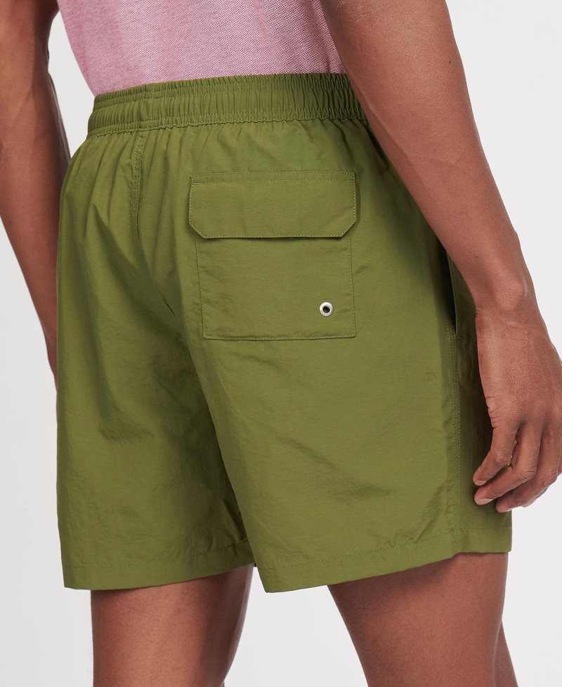 Barbour Essential Logo 5 Swim Shorts Olive | PFU894371