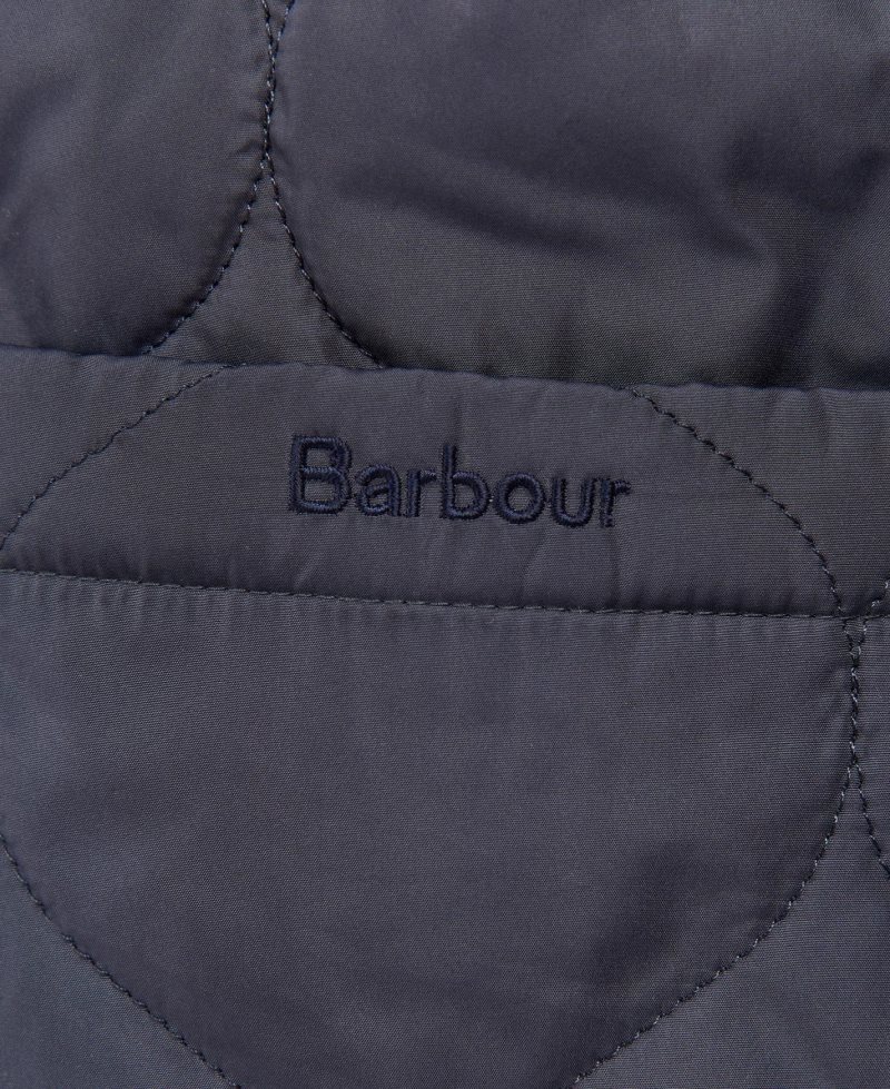 Barbour Explorer Ember Quilted Jacket Navy | UCO125387