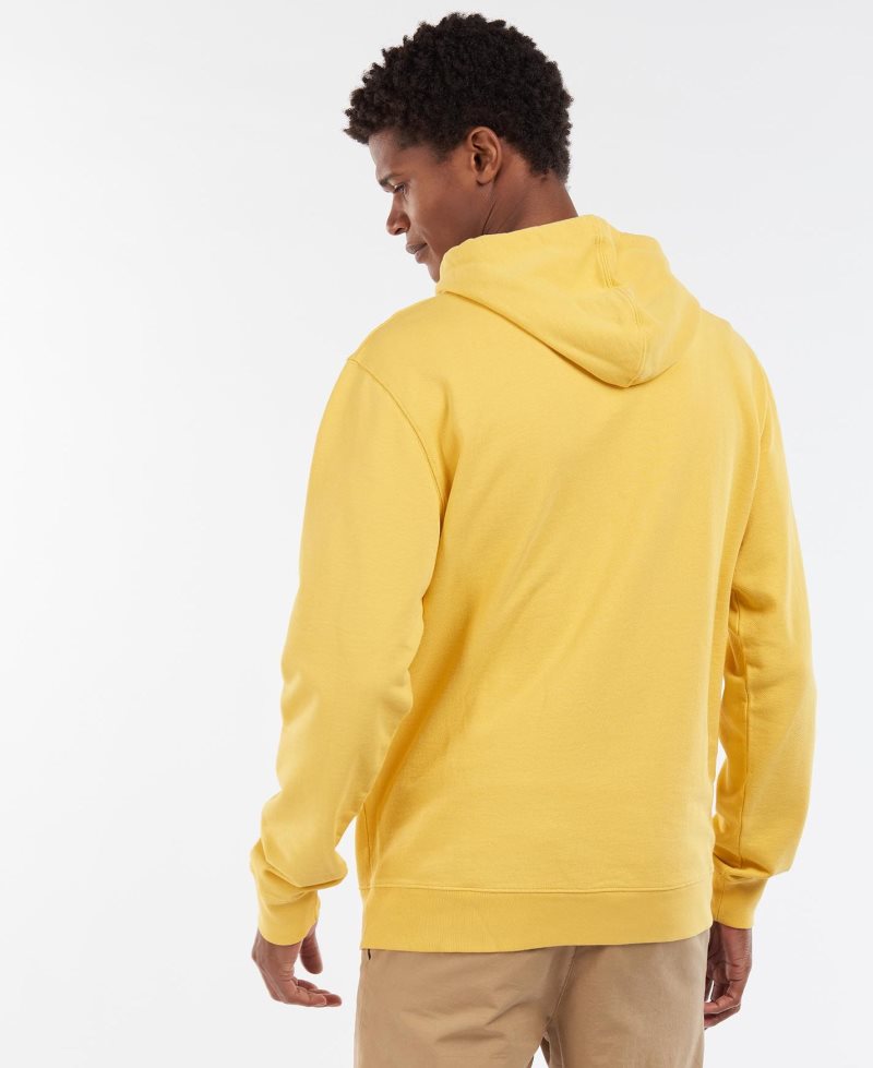 Barbour Explorer Hoodie Sunbleached Yellow | IPU095768