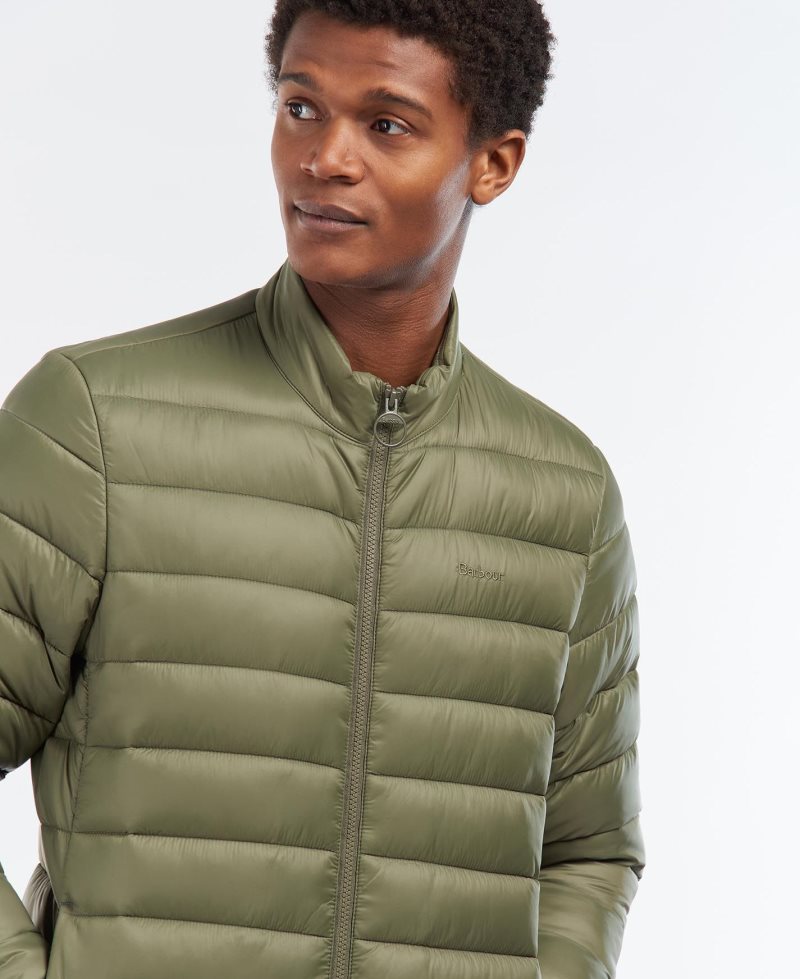 Barbour Explorer Leaf Quilted Jacket Dusty Olive | TUW019834