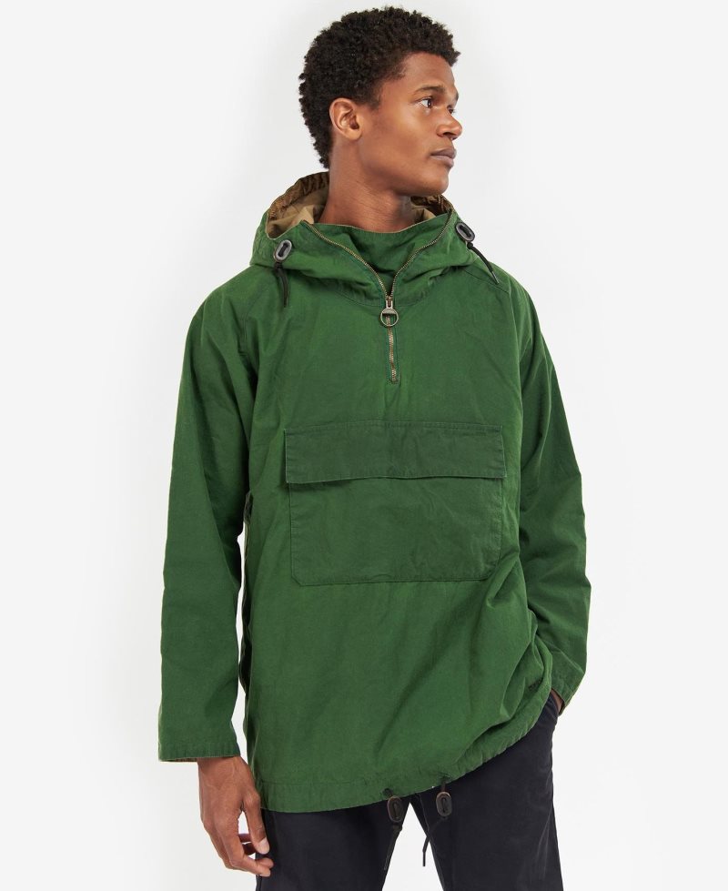 Barbour Explorer Twig Pullover Racing Green | VKC763819