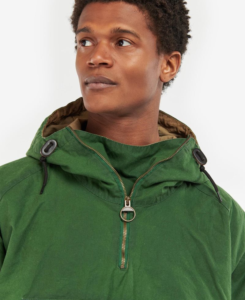 Barbour Explorer Twig Pullover Racing Green | VKC763819