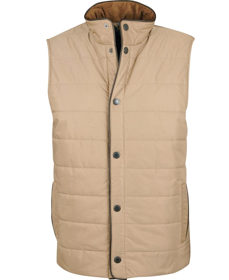 Barbour Farnham Gilet Sand Grey Stone Tartan | APK257013