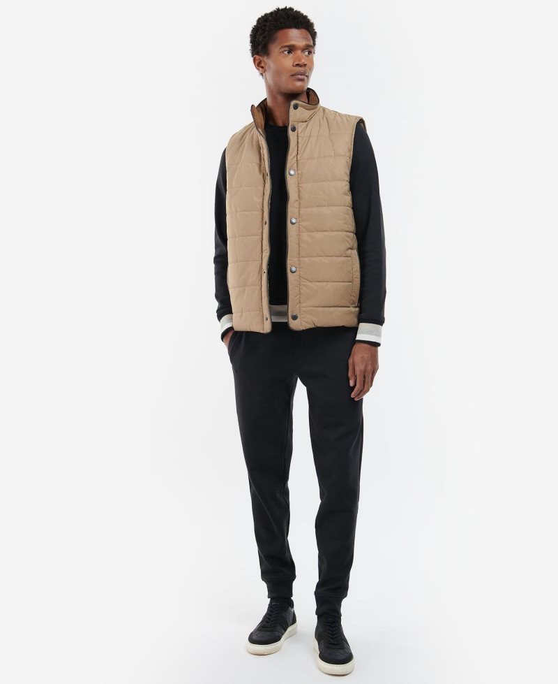 Barbour Farnham Gilet Sand Grey Stone Tartan | APK257013