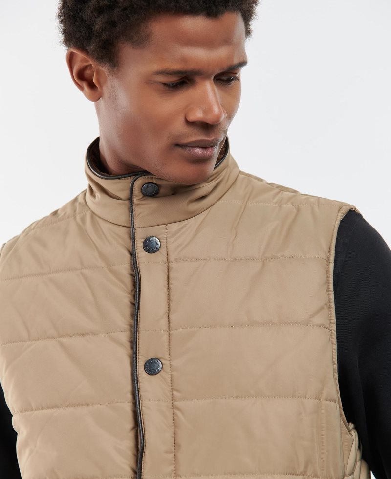 Barbour Farnham Gilet Sand Grey Stone Tartan | APK257013