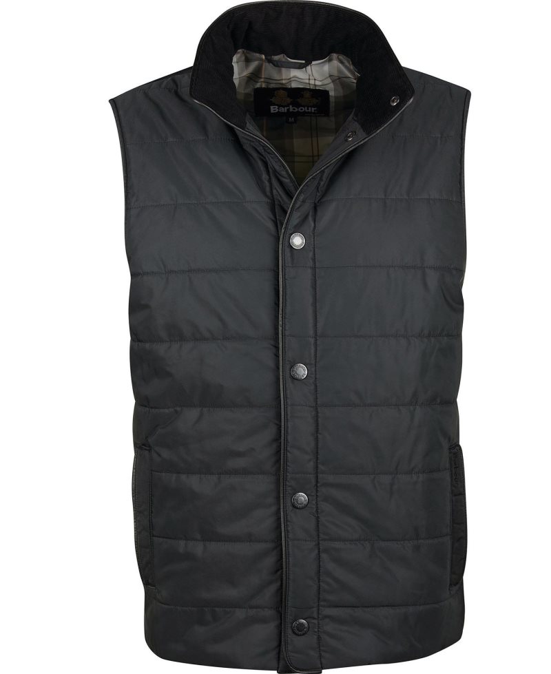 Barbour Farnham Gilet Sand Grey Stone Tartan | OHM674213