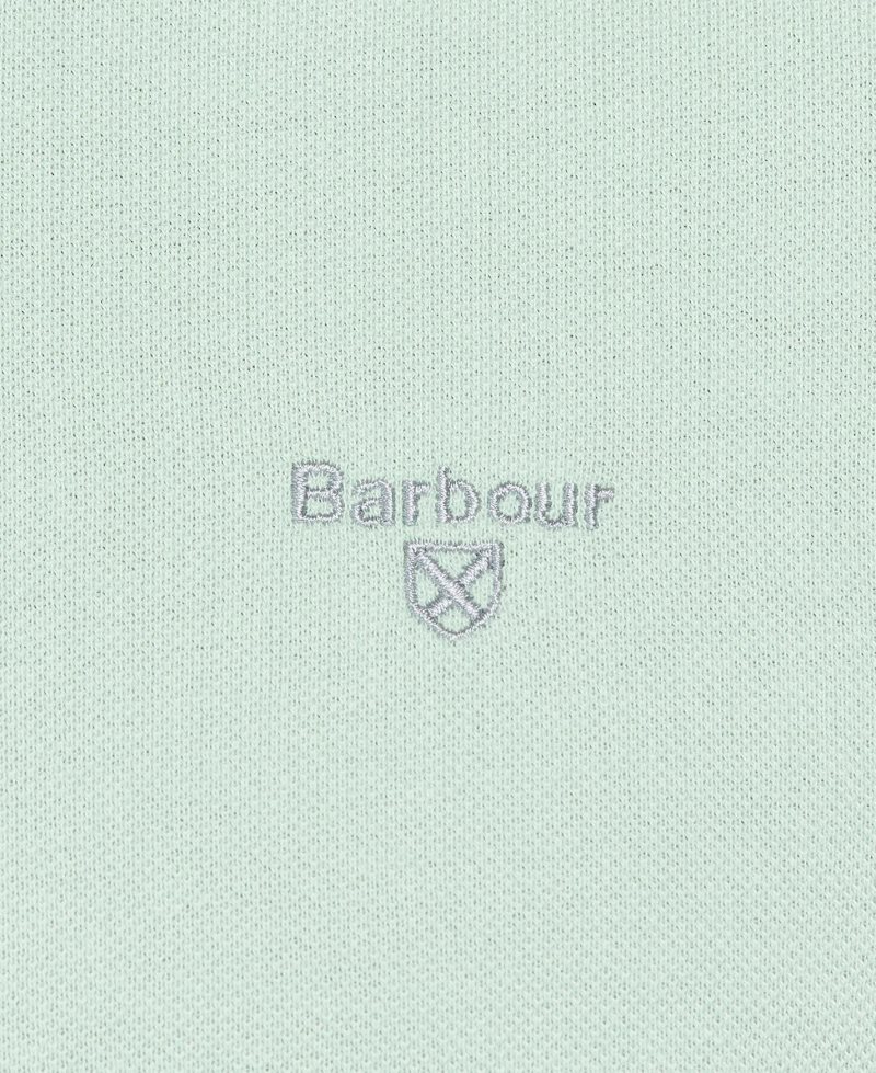 Barbour Finkle Polo Shirt Dusty Mint | EUI340169