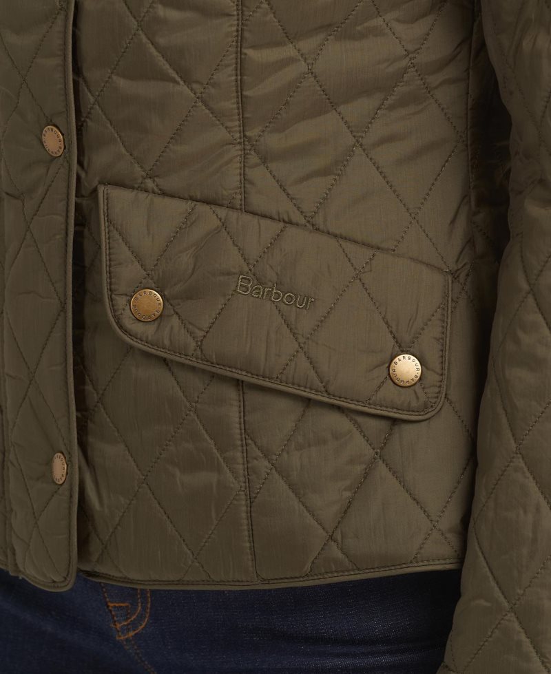 Barbour Flyweight Cavalry Quilted Jacket Ice White | CKV352106