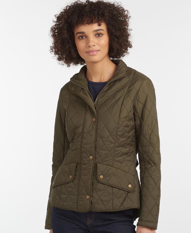 Barbour Flyweight Cavalry Quilted Jacket Ice White | CKV352106