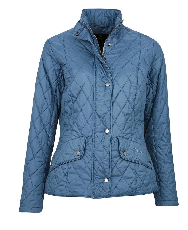 Barbour Flyweight Cavalry Quilted Jacket China Blue | UAC604175