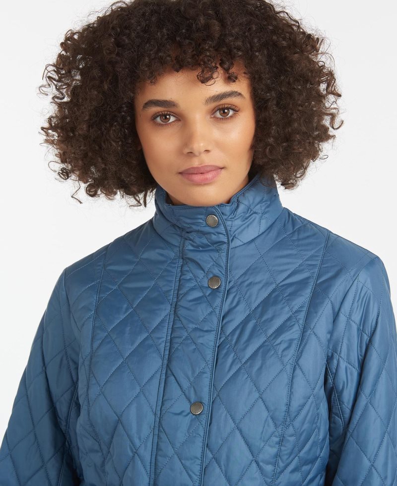 Barbour Flyweight Cavalry Quilted Jacket China Blue | UAC604175