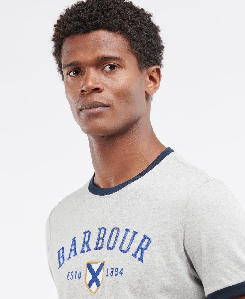 Barbour Freshman T-Shirt White | YBX451390