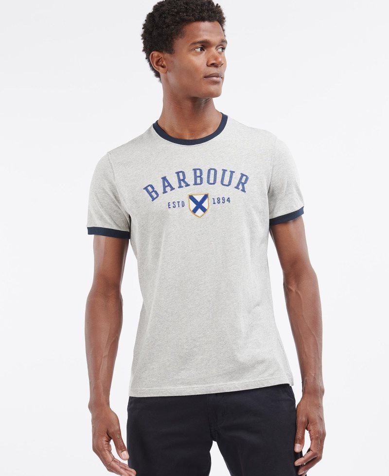 Barbour Freshman T-Shirt White | YBX451390