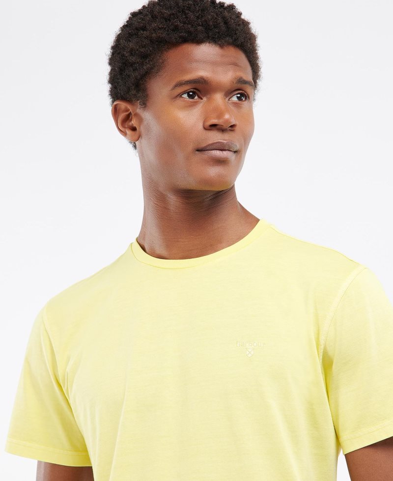 Barbour Garment Dyed T-Shirt Marine Blue | EOX603258