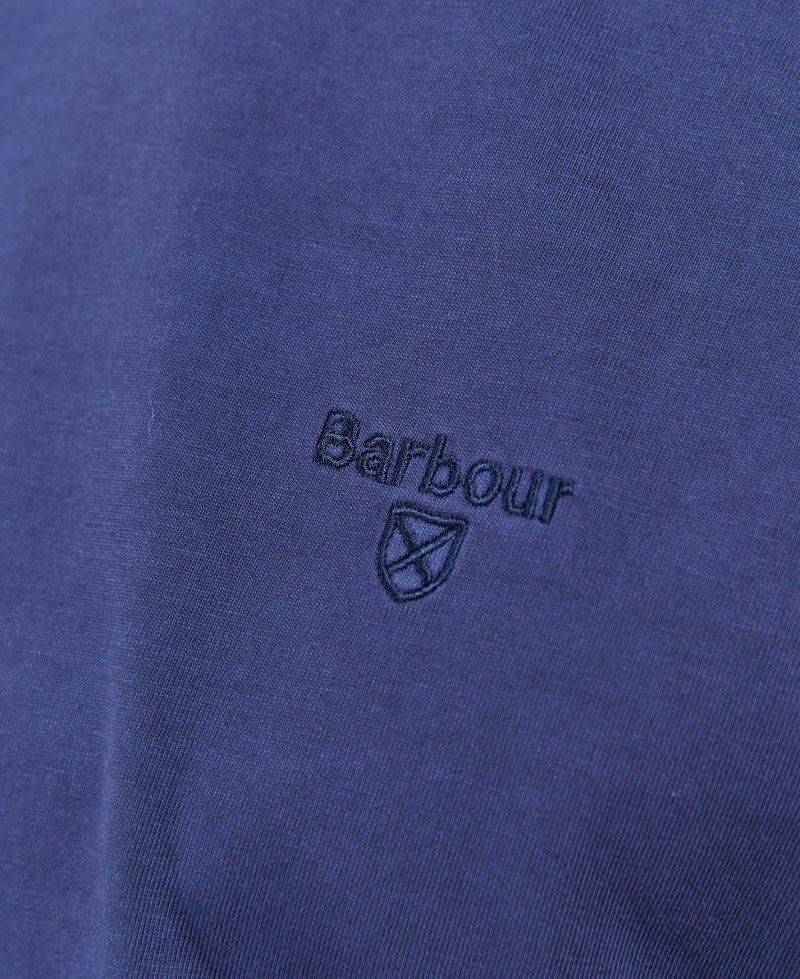 Barbour Garment Dyed T-Shirt Marine Blue | REY028735