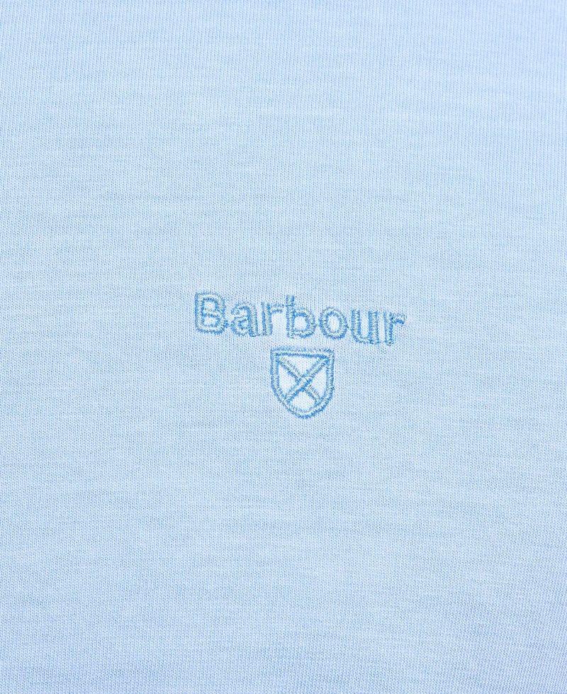 Barbour Garment Dyed T-Shirt Navy | VIH621549