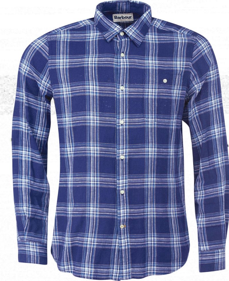 Barbour Gosport Tailored Shirt Blue | RMW907265