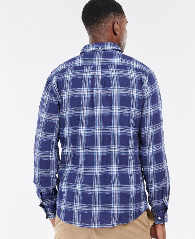 Barbour Gosport Tailored Shirt Blue | RMW907265