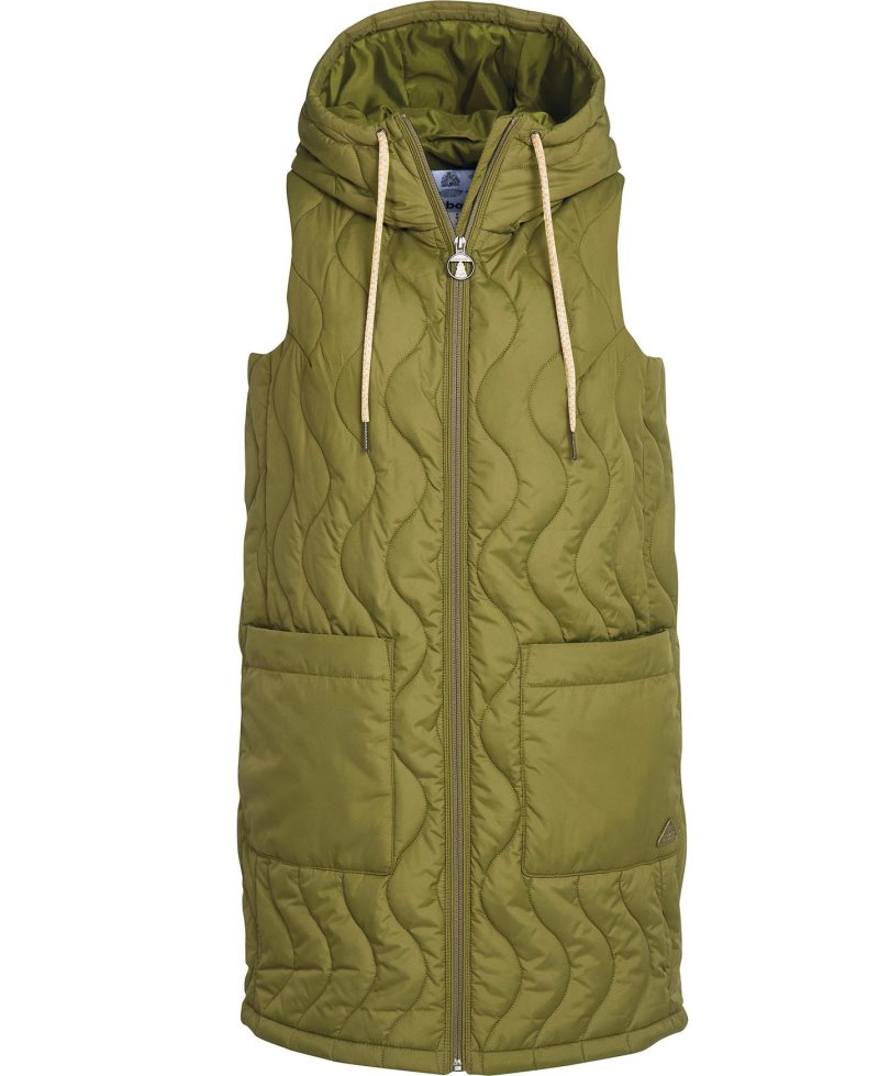 Barbour Guilden Gilet Dark Moss | VUH243701