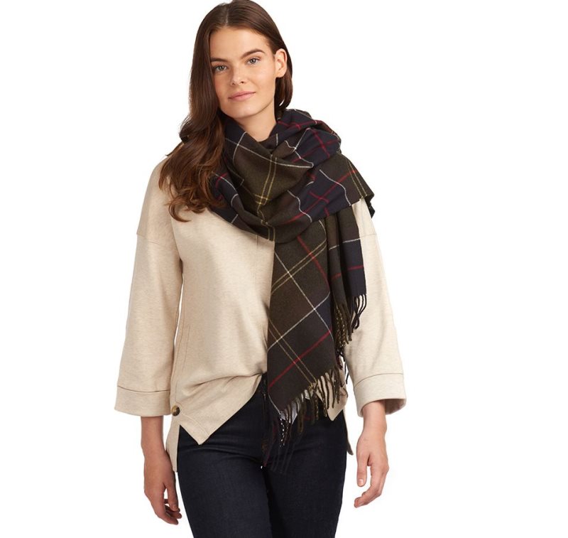 Barbour Hailes Tartan Wrap Classic Tartan | AJL197260