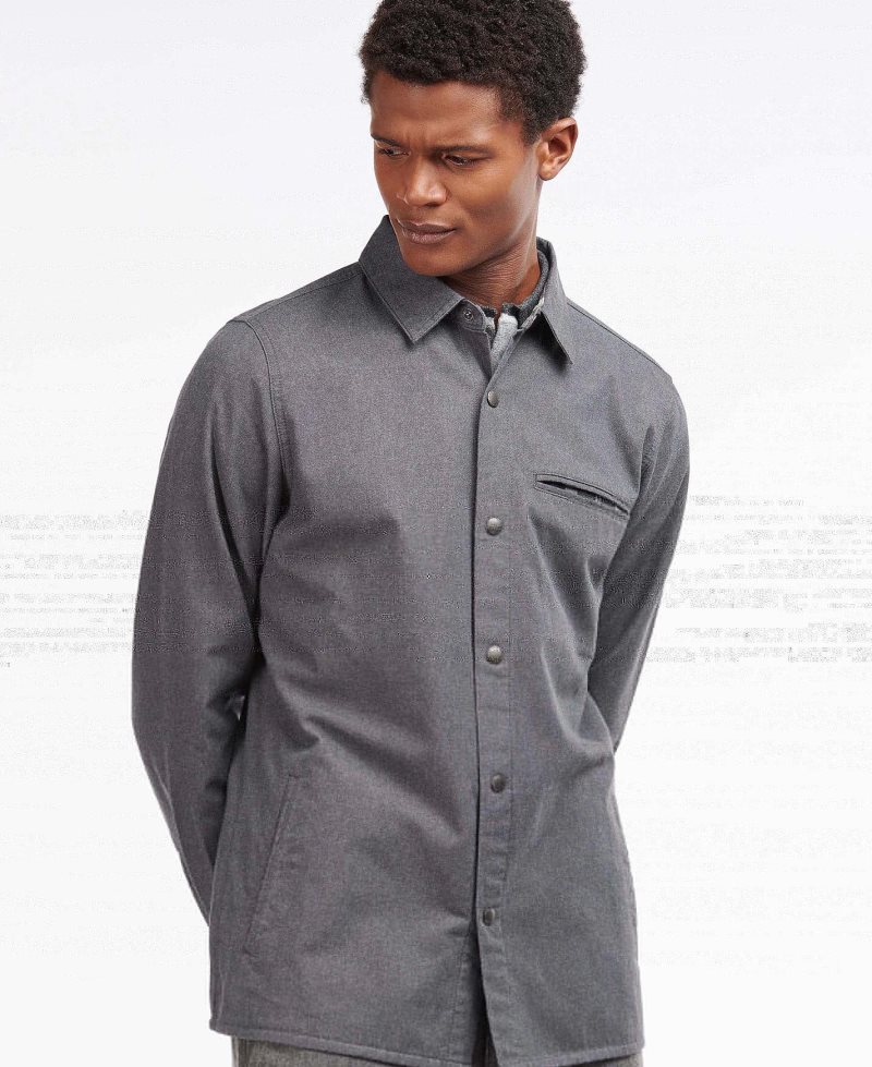 Barbour Halaman Overshirt Grey | EDL824516