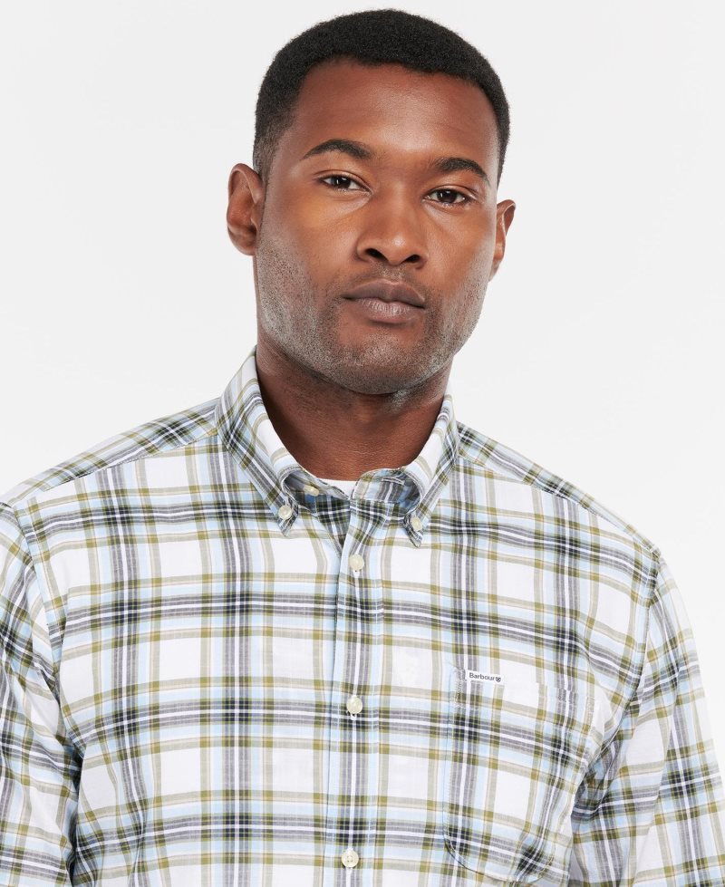 Barbour Hartcliff Tailored Shirt Olive | DGH143897