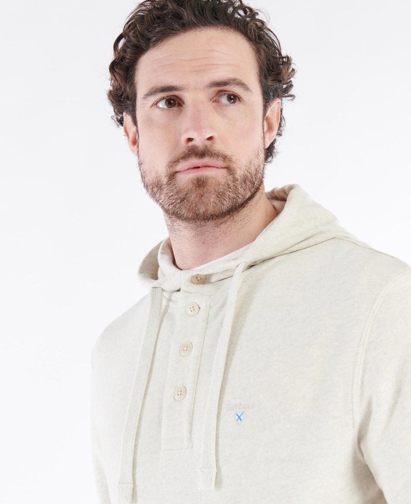 Barbour Hetton Hoodie Ecru | WBD359648