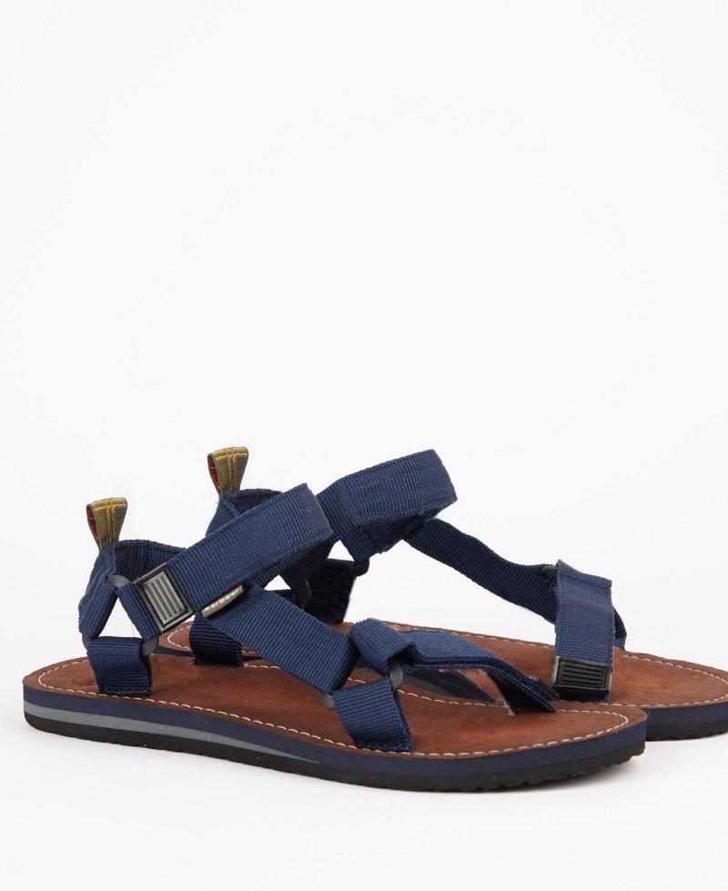 Barbour Hillman Sandals Navy | YOP032486