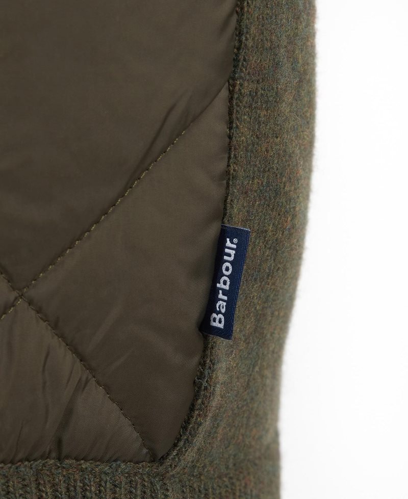 Barbour Jacke Arch Diamond Quilt Knit Navy | TAQ734619