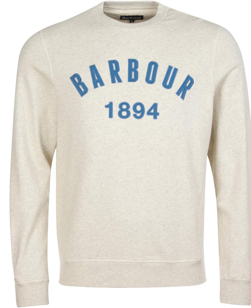 Barbour John Crew Neck Sweatshirt Navy | RBC783502