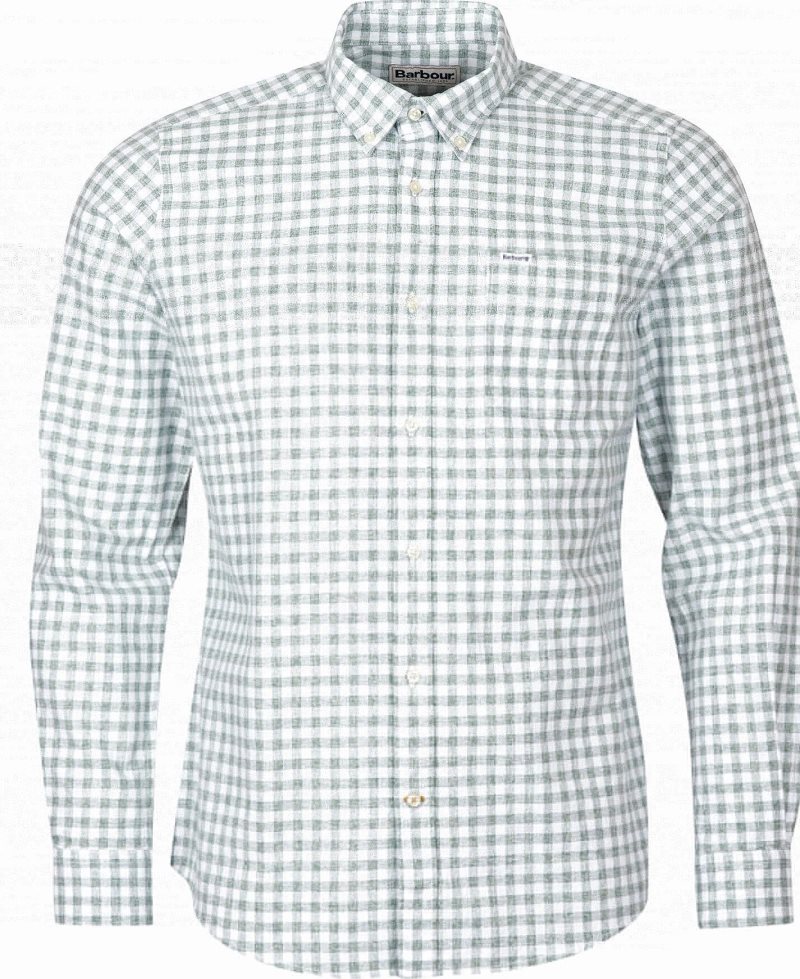 Barbour Kane Tailored Shirt Stone | TRM432706