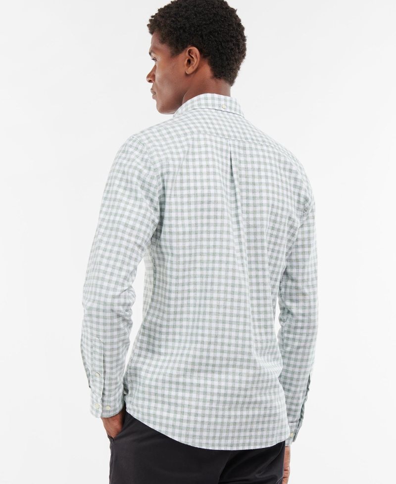 Barbour Kane Tailored Shirt Stone | TRM432706