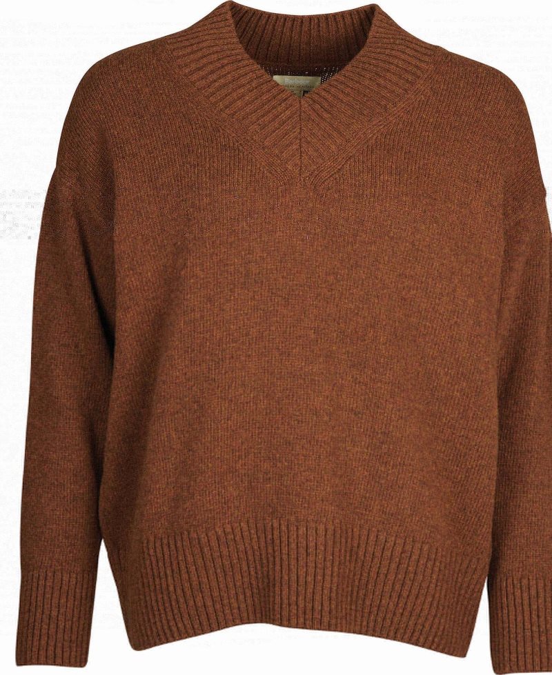 Barbour Katherine Knit Cognac | LDO439518