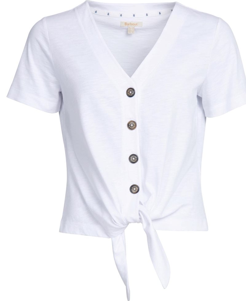 Barbour Kenmore Top White | LZI091273