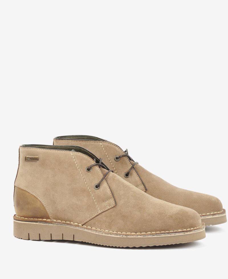 Barbour Kent Desert Boots Choco Suede | XGB502971