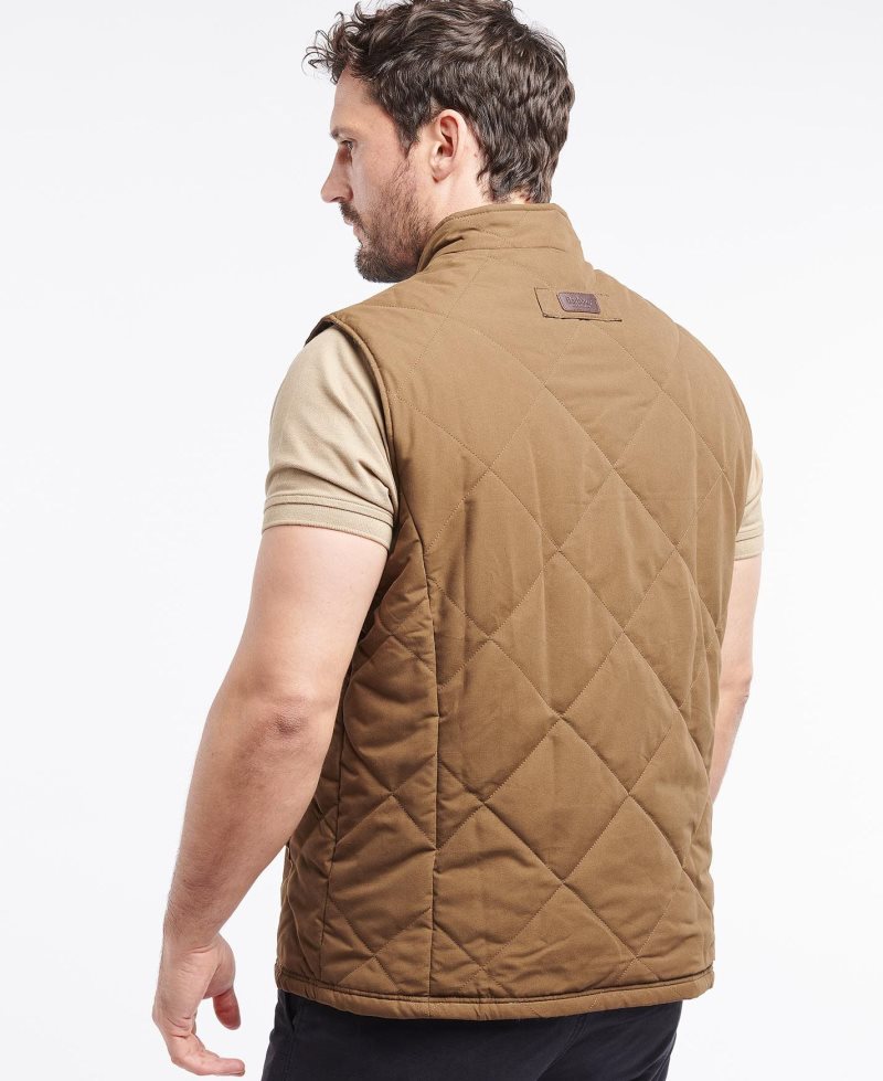 Barbour Kurt Gilet Dark Sand | XRN928054