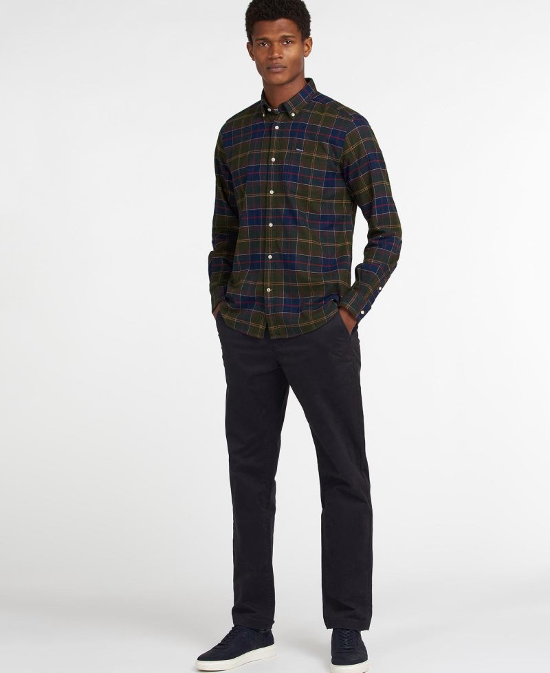 Barbour Kyeloch Tailored Shirt Olive Night | ZRU573120