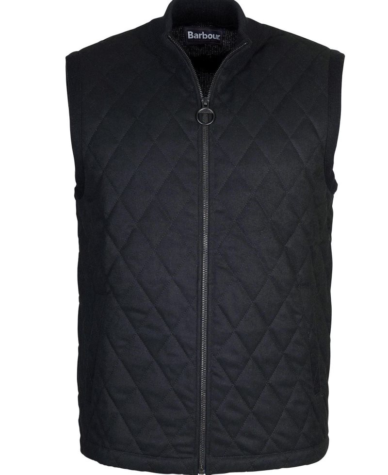 Barbour Kyle Knitted Gilet Black | LZX093157